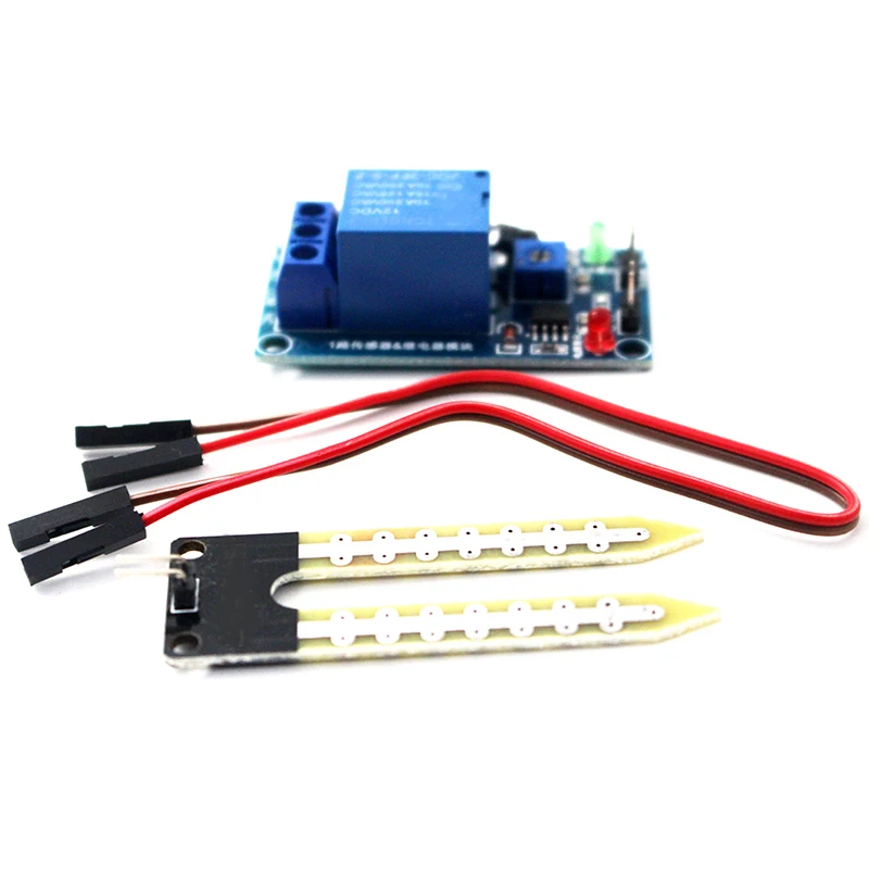 

DC 12V Soil Moisture Sensor Smart Electronics Controller Relay Hygrometer Module Automatic Watering Moisture Sensor for arduino