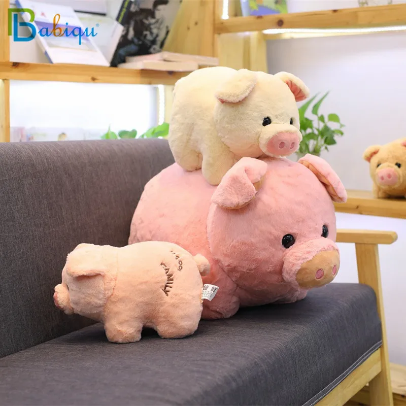 

22/25/35cm Cute Fat Round Pig Plush Toy Kawaii Animal Pig Dolls Stuffed Toys for Children Soft Pillow Girls Xmas Valentine Gift