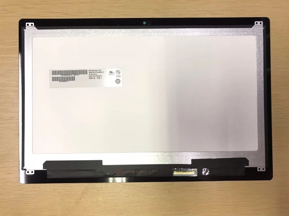Novo para Acer Monitor de Tela Sensível ao Toque Visor de Vidro da Frente 40pin + Led Rotação Assembléia Painel Digitalizado Substituição 5 Sp513-51 13.3 Lcd 3 Assembléia painel digitalizado 40PIN + LED visor