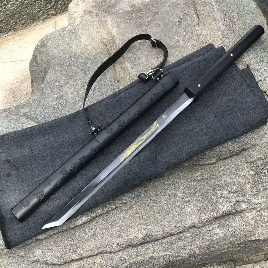 Высококачественный боевой меч Dao Katana заточенный 1095 лезвие из высокоуглеродистой