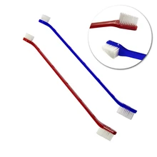 2 шт собачья зубная щетка набор двухсторонняя собачья зубная гигиена щетки с длинными ручками и супер мягкой щетиной