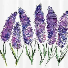 Лаванда Стиль Ванная комната Коврики, забавные Нескользящие Для ванной Коврики, Занавески для душа Интимные аксессуары, Коврики Чинг вашей душе Шторы