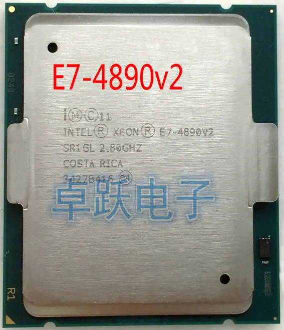 E7-4890V2 процессор Intel Xeon E7-4890 V2 2,80 ГГц 37,5 МБ 15 ядер 22нм LGA2011 155 Вт