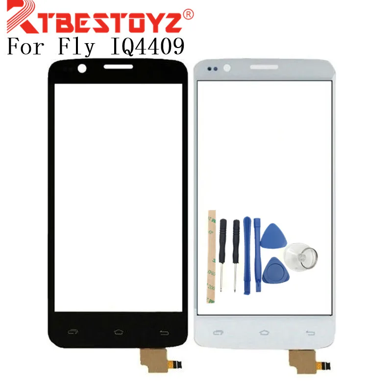 Сенсорный экран RTBESTOYZ для Телефона Fly IQ4409 ERA Life 4 сенсорная панель дигитайзер