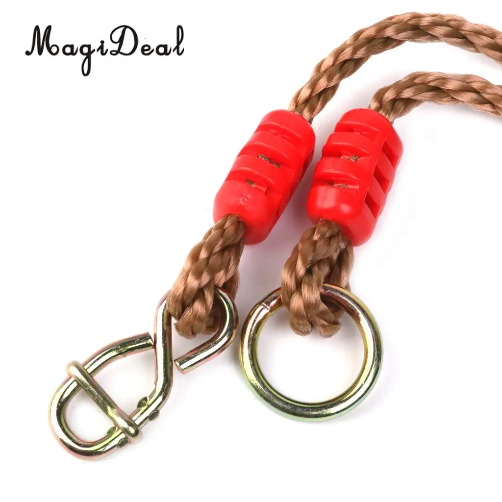 MagiDeal 1Pair Adjustable Swing Rope for Tree Beam Swing Outdoor Toy Playground Accessory 1.8M