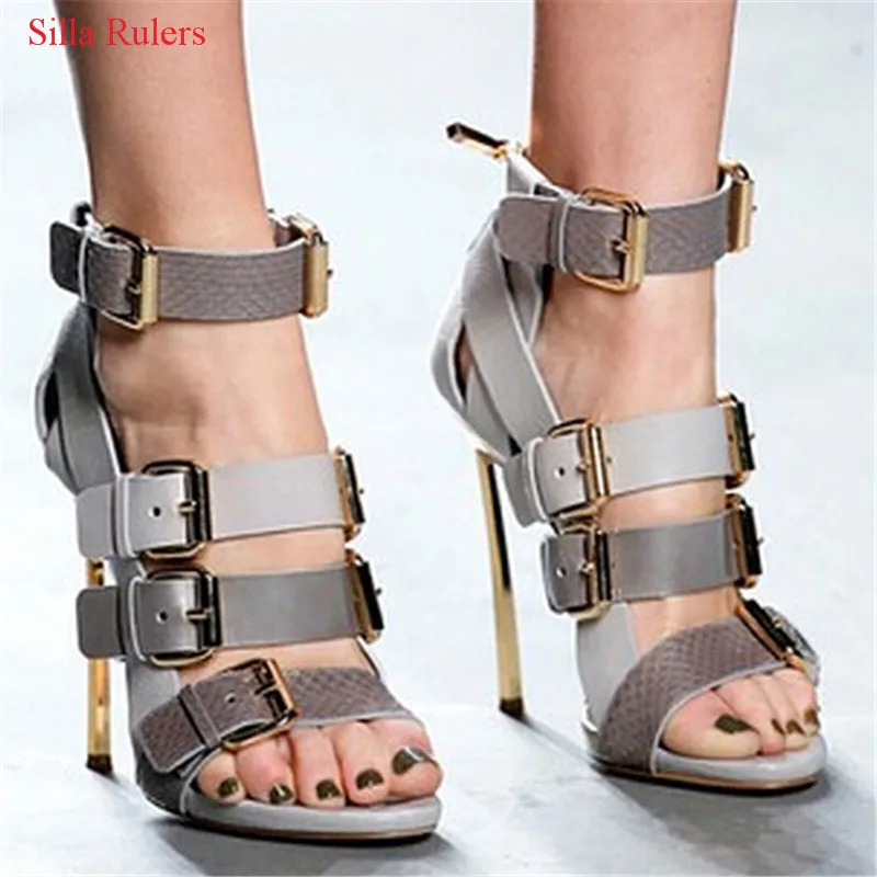Sexy Four Buckle Strappy High Heels Women Sandals Boots Gladiator Sandals Women Boots Ladies Shoes Woman Pumps Sandalias Mujer Sexy Four Buckle Strappy High Heels Women Sandals Boots Gladiator Sandals Women Boots Ladies Shoes Woman Pumps Sandalias Mujer