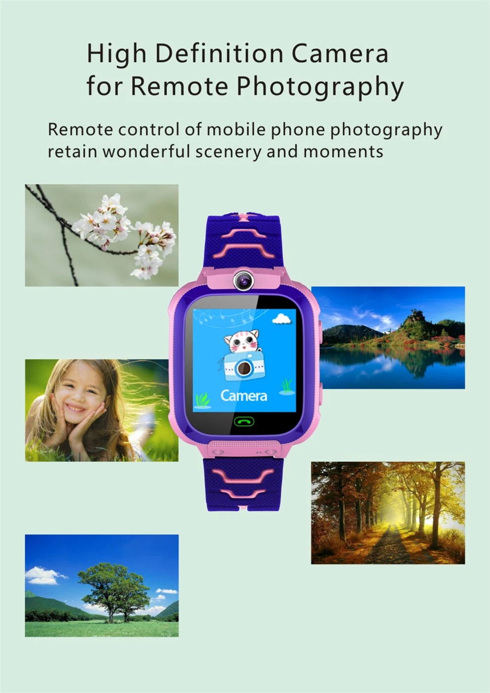 Étanche enfants montre intelligente SOS antil-perdu Smartwatch bébé 2G carte SIM horloge appel localisation Tracker Smartwatch PK Q50 Q90 Q528.