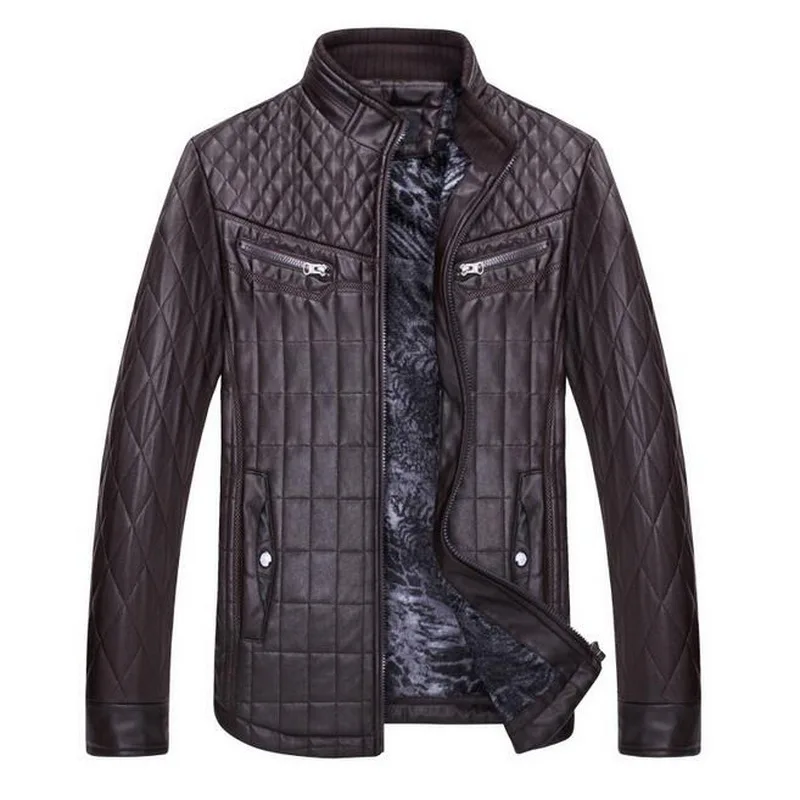 Мужская зимняя куртка VXO из искусственной кожи|lether jacket men|men lether jacketlether jackets |