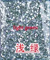 20000 шт./пакет плоские стразы 2 мм акриловые круглые украшение для ногтей, со стразами 12 Цвета Нейл-арт Декор камни 3D головистой формы, с декоративной отделкой бисером, украшение - Цвет: 11 Light Green