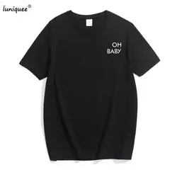 2017 в стиле панк летняя футболка Harajuku Tumblr Oh BABY с принтом букв для женщин топы корректирующие Blusa
