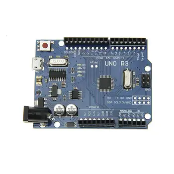 

1pcs BLUE ATmega328P CH340G UNO R3 Board Module Row Pins Improvement for Arduino DIY
