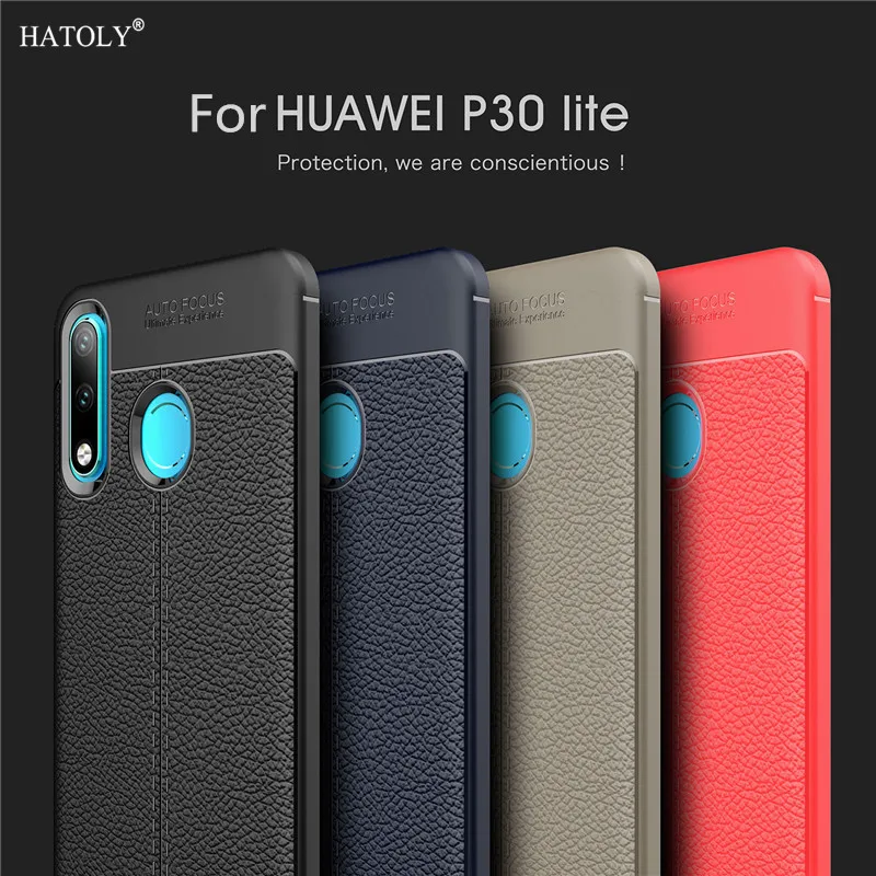 Huawei P30 Lite Case Silicone PU Leather Phone Case For Huawei P30 Lite