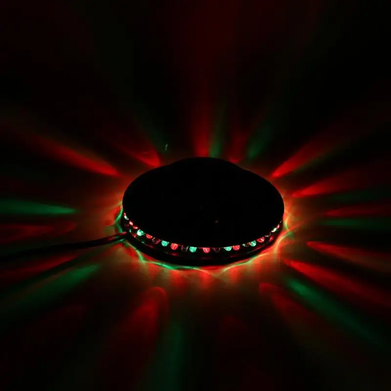 Красочный вращающийся RGB светодиодный светильник для сцены рождественские вечерние светильник с эффектом магических двойных шаров светодиодный KTV бар DJ диско светильник