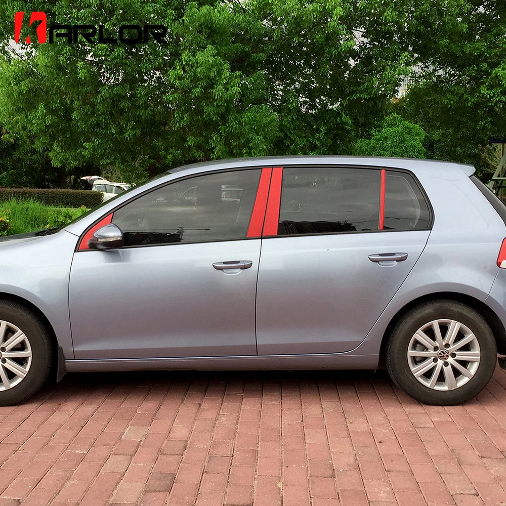 Auto Window Frame ABC Pillar Carbon Fiber Protection Film Car styling