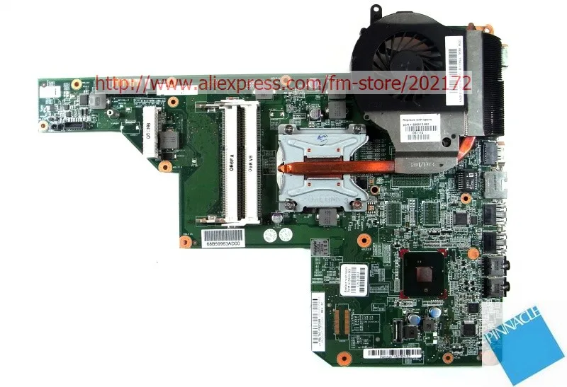 615849-001 605903-001 motherboard for HP G62 G72 CQ62 with heatsink instead 597674-001 597673-001 compatible and a free CPU 615849-001 605903-001 motherboard for HP G62 G72 CQ62 with heatsink instead 597674-001 597673-001 compatible and a free CPU