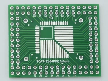 

QFP / FQFP / TQFP32 / 44/64/80/100 LQFP SMD DIP switch 0.5 / 0.8mm adapter board