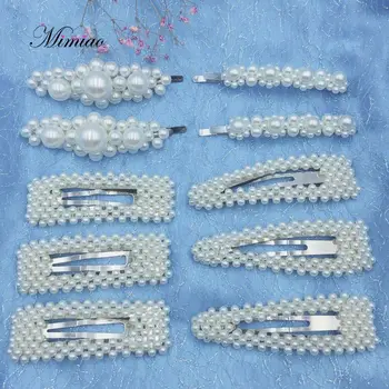 

10 Pcs/set Pearl Hair Clip For Women Hair Barrette Hairpins Trendy Handmade Hair Styling Accessories Nice Gifts Gift