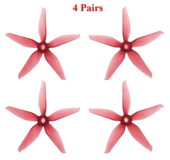 

4Pairs 5-blade TCS 3054 Propeller High Speed PropS Blade For 130/140 Quadcopter FPV Racing Drone DIY Parts