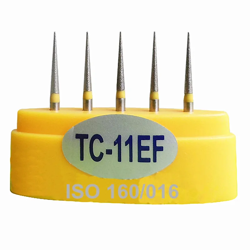 15Pcs Dental Diamond Burs TC 11EF Drill DIA BURS for High Speed