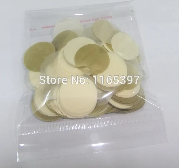  Free ship vintage circle 2.5cm metallic gold color biodegradable tissue paper confetti wedding birt