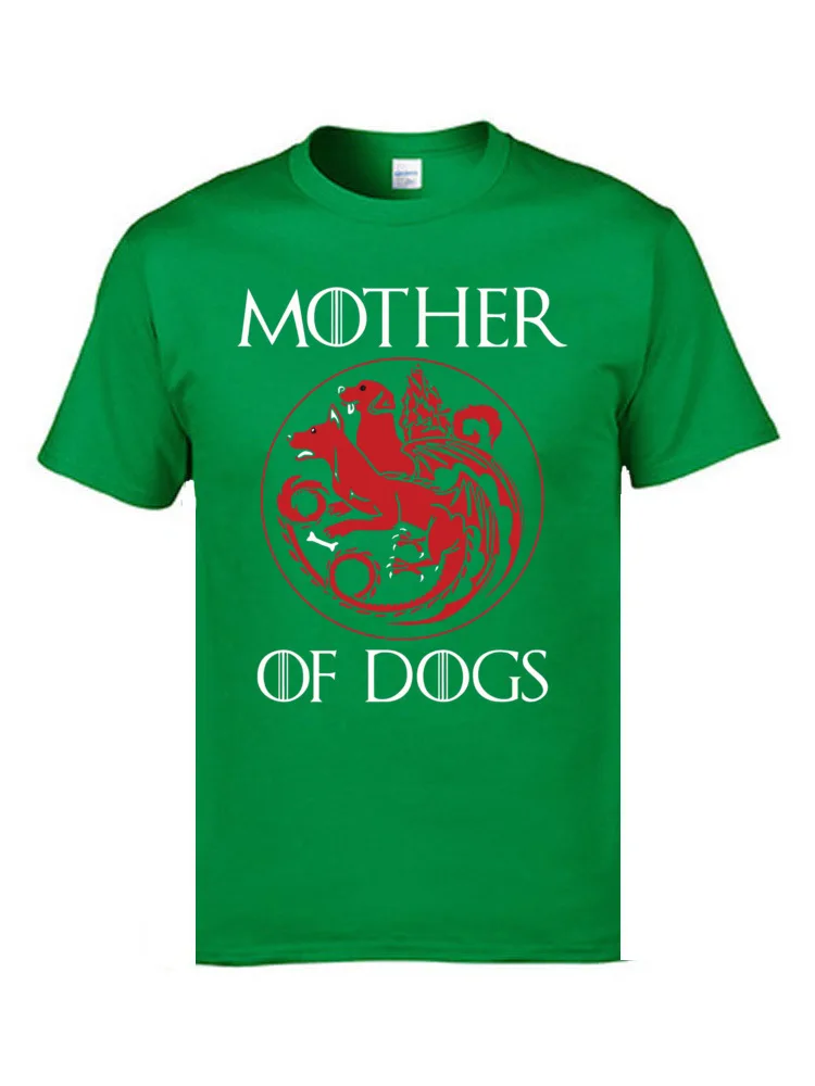 Personalized Comics Crew Neck T-Shirt Summer Tops T Shirt Short Sleeve for Men On Sale Cotton Fabric Design Top T-shirts Mother of Dogs Hot 2017 8183 green