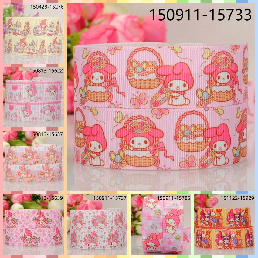 

10yards -different sizes -cute Japanese cartoon melody ribbon printed Grosgrain ribbon