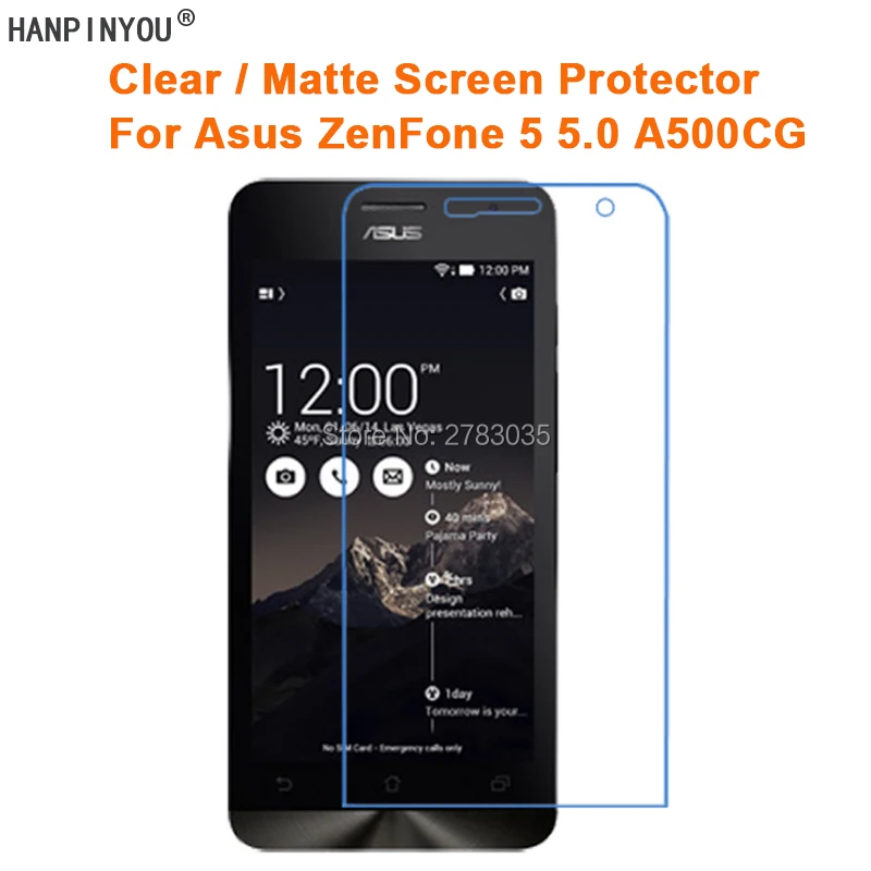 Прозрачная/Антибликовая матовая защитная пленка HD для Asus ZenFone 5 0 A500CG A501CG дюймов