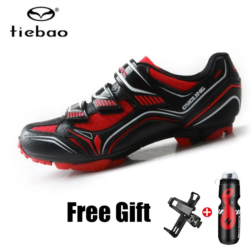 

Tiebao MTB Cycling Shoes add Bicycle water Bottle with Holder Mountain Bike Self-Locking Shoes Men sneakers Women Athletic Shoes