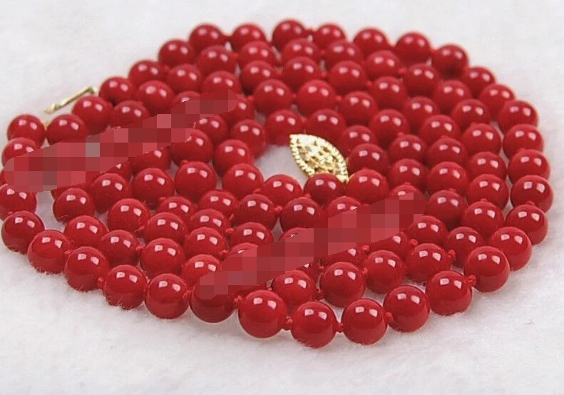 0949 Japan Red Coral Round Beads Necklace | Украшения и аксессуары