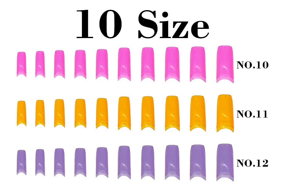 Kimcci 500 шт/партия 24 конфеты цвета французские накладные ногти советы Радужный цвет Искусственные наклейки на ногти Красота Инструменты для маникюра