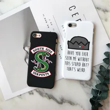 American TV Riverdale Jughead Jones Woz Here Hard PC Phone Case For iPhone 5 5S SE 6 6S Plus 7 7Plus 8 8 Plus X 10 Phone bags