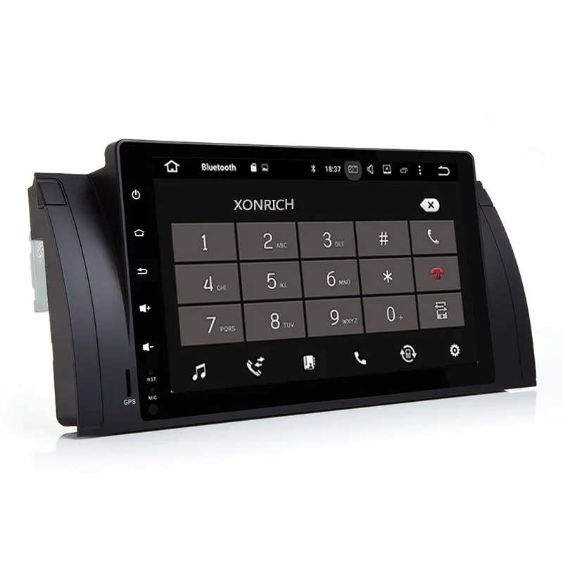 Excellent Xonrich Car Multimedia Player 1 Din Android 8.1 GPS Radio For BMW E39 BMW X5 E53 M5 2002-2007Navigation Stereo Head Unit Wifi 4G 3