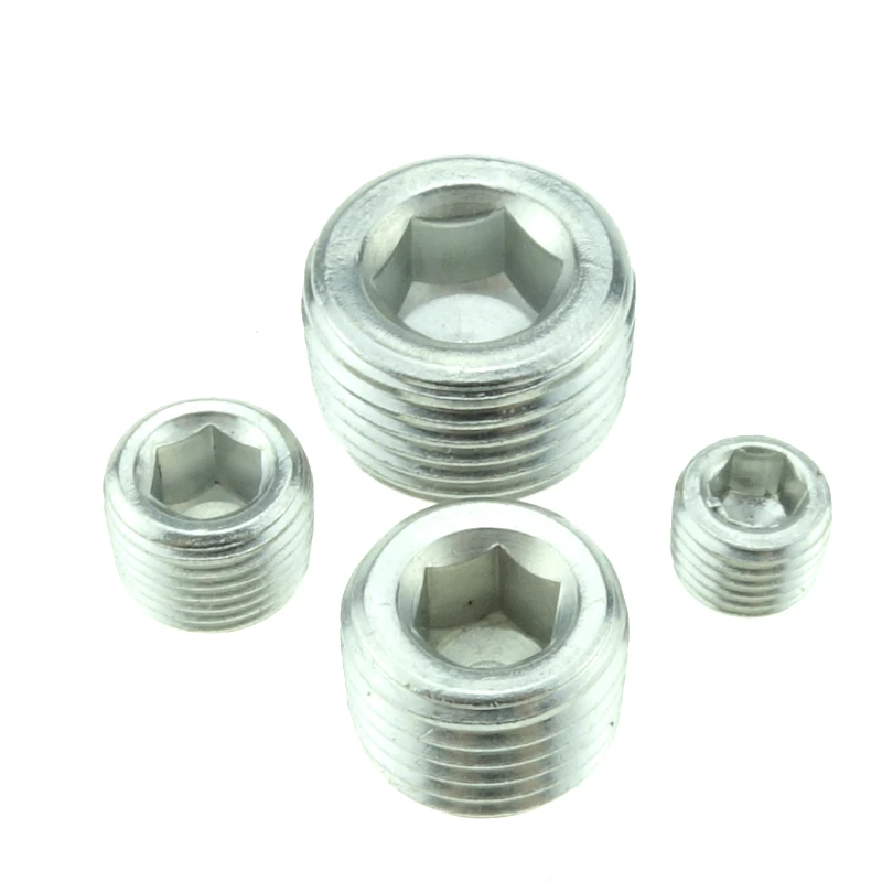 

stainless steel 304 Barstock Pipe Fitting Countersunk Plug Metric Thread
