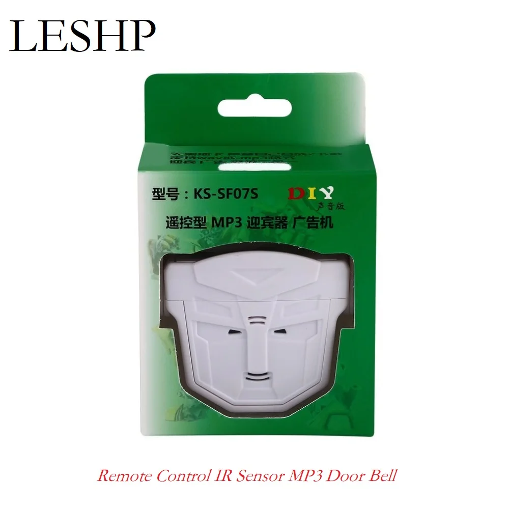 

Super Cool Wireless Remote Control IR Sensor MP3 Door Bell Home Office Shop Welcome Alarm Burglar Alarm Support Slogan Recording
