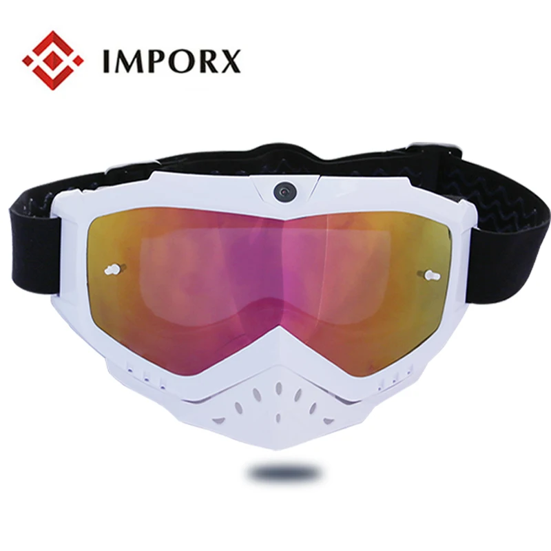 

TPU Frame Material and motor cross goggle Usage motocross goggles Sunglasses Camera Video Recorder Sport Sunglasses Camcorder