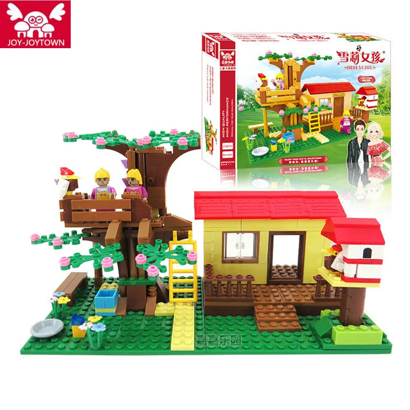 

JOY-JOYTOWN Building Bricks Compatible Friends Blocks Adventure Camp Tree House Emma Mia Figure Toy For Children XD12
