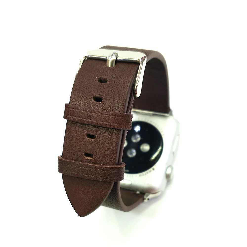 Для наручных часов iWatch, 5 4 42 мм 44 мм из воловьей кожи искусственная ремешок для наручных часов Apple watch серии 1/2/3 40 мм, 38 мм, ремешок аксессуары