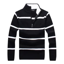 RICHARDROGER High Quality Autumn Cashmere Wool Sweaters Men Famous Brand Clothing 087