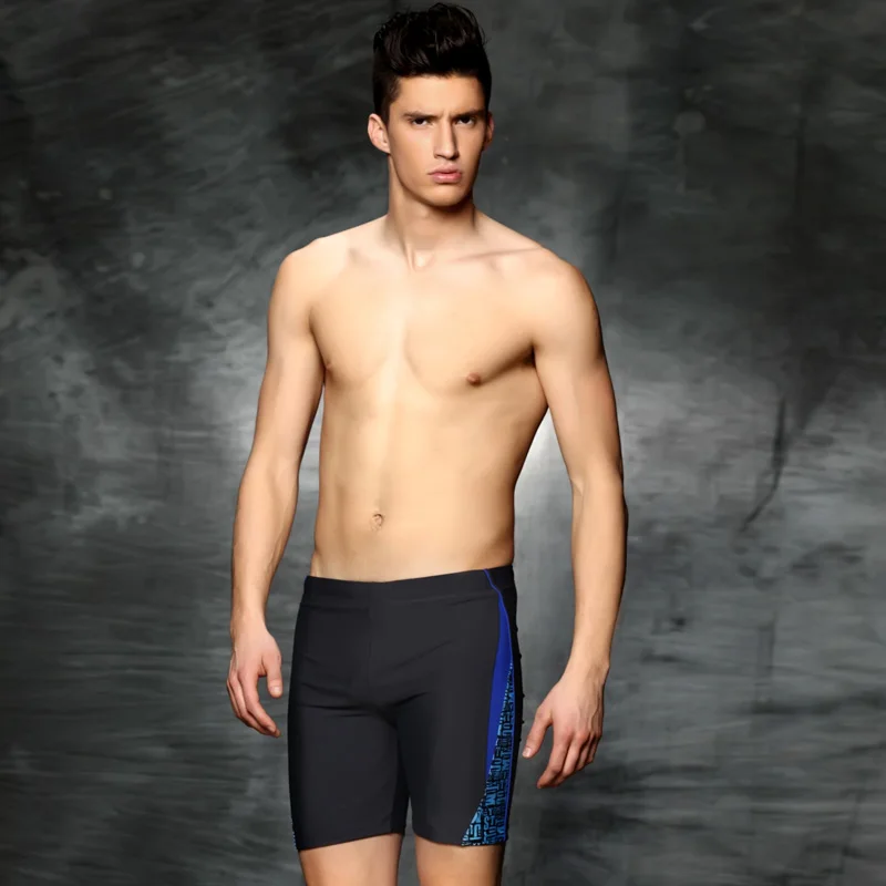 Buy Phinikiss Black Splice Swimwear Men Racing Training Swimming Trunks For
