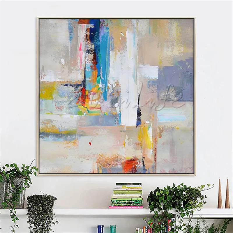 Hand Painted Canvas Oil Paintings Cheap Large Modern Abstract Cuadros