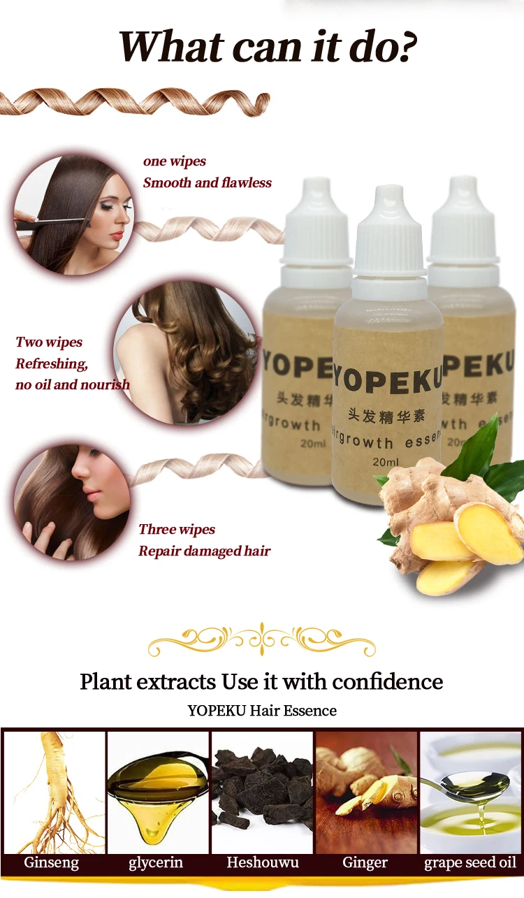 YOPEKU 20 мл быстрая мощная эссенция для роста волос продукты для выпадения волос Эфирное Масло жидкое лечение предотвращающие Уход за волосами продукты