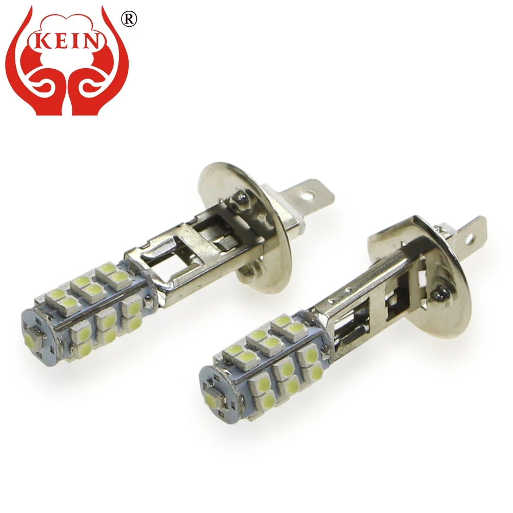

KEIN 2PCS H1 led fog bulbs 3528 25smdcar styling Auto Fog light External DRL daytime driving running signal Lamps vehicle 12V