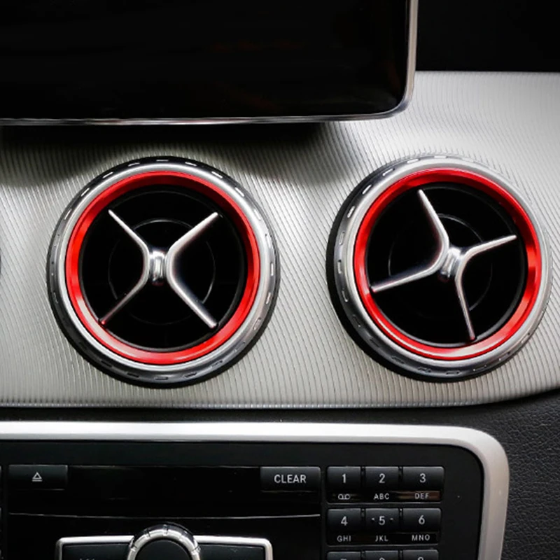 

New arrival top quality air conditioning outlet decorative sequin accessories for Mercedes Benz GLA CLA A-class B-class AMG