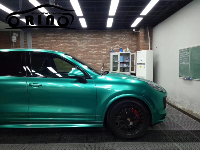 Glossy Metallic Emerald Green Vinyl Film-2