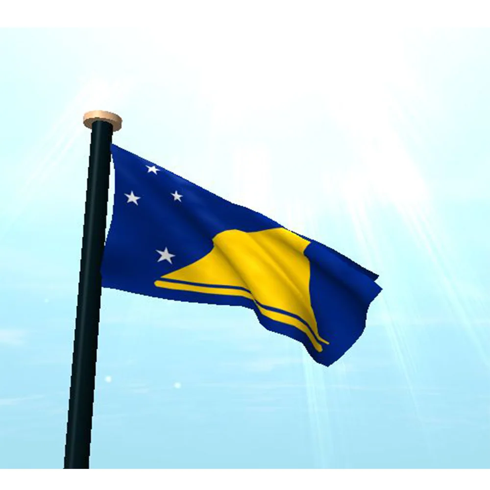 

2018 the hpt sales of the Tokelau (TK) Flag Polyester Flag 5*3 FT 150*90 CM All color Logos National Flag