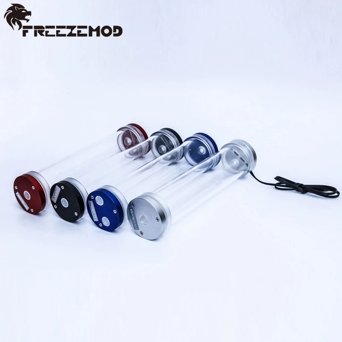 Freezemod RGB резервуар 234 мм цилиндр для воды od60 компьютерное водяное охлаждение. YSX RGBS