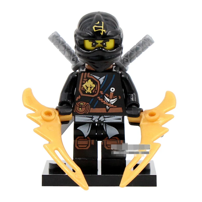 SingleSale титановые Zane фигурки Kai jay Cole Phantom Ninja minifig сборные Модели Строительные блоки