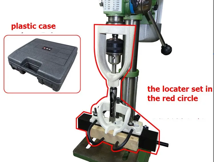 

Locator Set of Bench Drill for Mortising Chisels with 4 Bits in Plastic Case