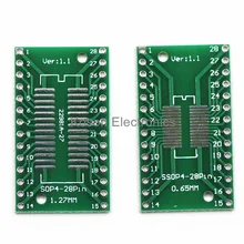 10 шт. Pinboard SOP28 SSOP28 TSSOP28 SOP DIP 0,65 1,27 мм IC разъем адаптера адаптер печатной платы