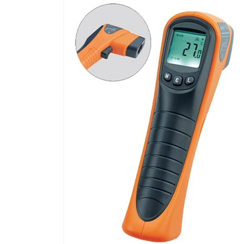 

ST652 Infrared Thermometer Pyrometer Laser With Selectable Emissivity -25~600 C Fired Infrared Radiant Energy